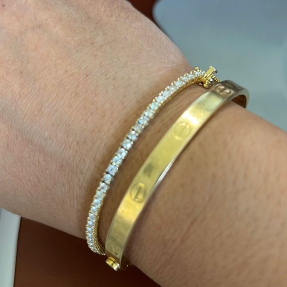 Diamond Supply Co. Jewelry - Round brilliant 3 mm tennis bracelet  for women’s is dazzling sparkling stones